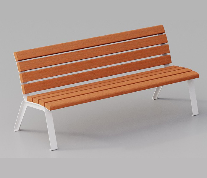 Bancuta metal si lemn tratat 1500 mm cu spatar