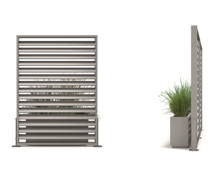 Panou metalic modular cu jardiniera | model PMM01